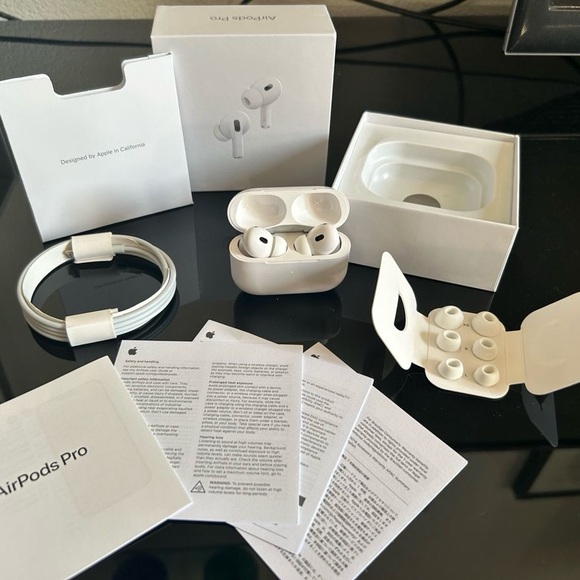Apple AirPods Pro with White Accessories